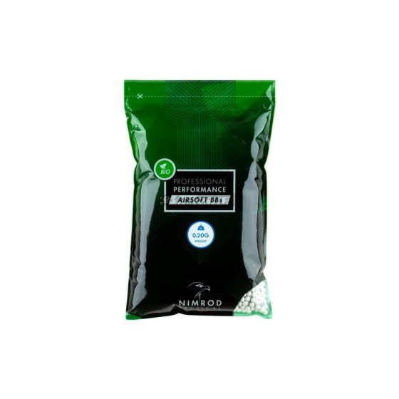 Nimrod 0.20g Bio BB Professional Performance 5000rds - White