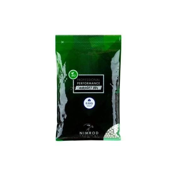 Nimrod 0.30g Bio BB Professional Performance 3335rds - White