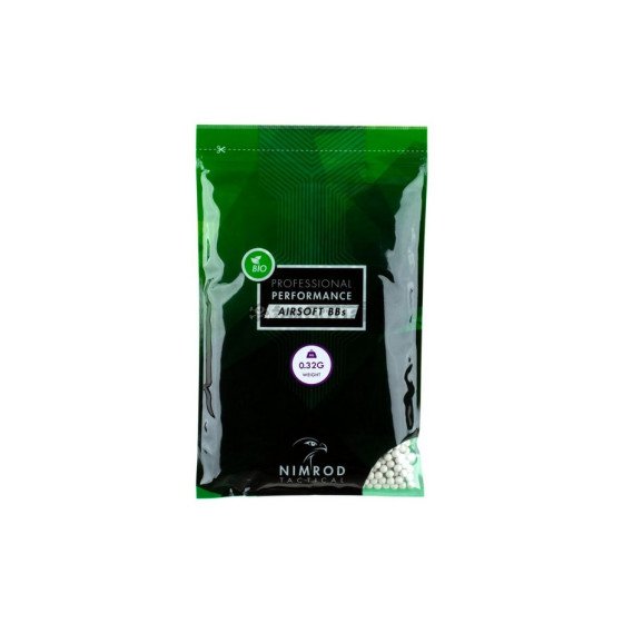 Nimrod 0.32g Bio BB Professional Performance 3125rds - White