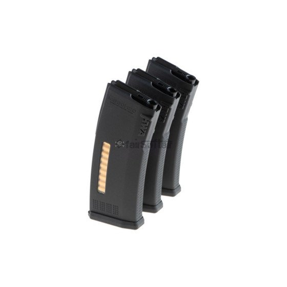 KWA Magazin MS120c M4 Midcap 120rds 3-pack - Black