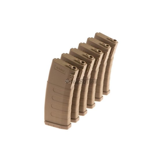 KWA Magazin K120 M4 Midcap 120rds 6-pack - Dark Earth