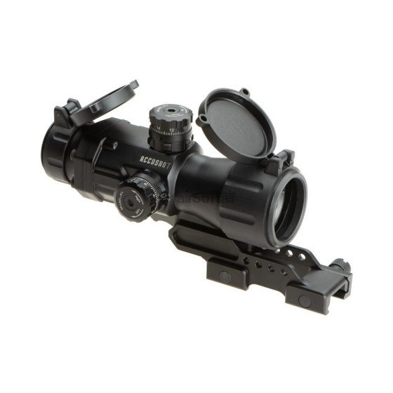 Leapers 4X32 T4 Prismatic Scope Circle Dot - Black