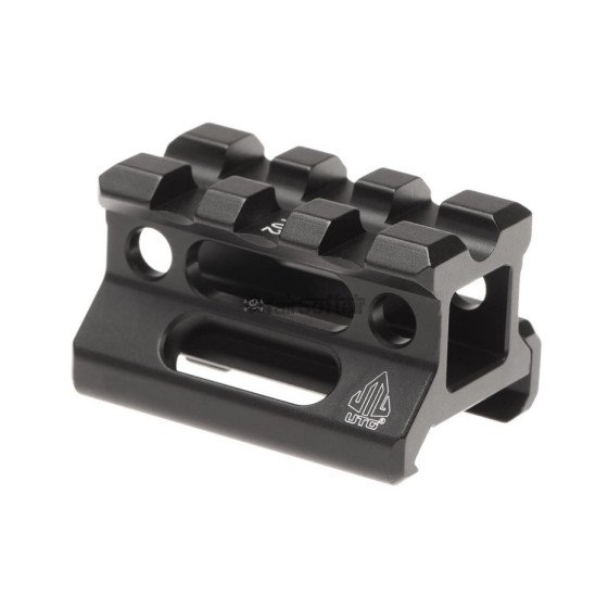 Leapers Universal Super Slim Riser Mount 3 Slot 0.75' - Black