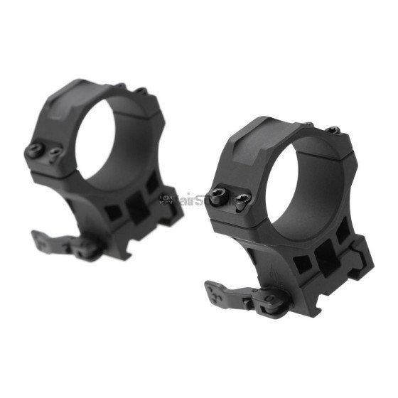 Leapers Accu-Sync QR 34mm High Profile Rings - Black