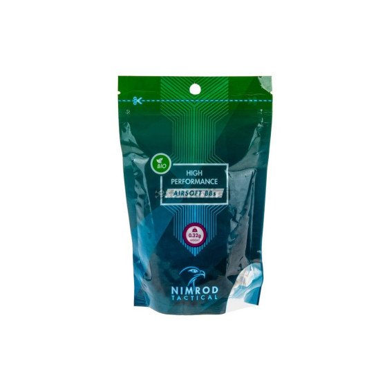 Nimrod 0.32g Bio BB High Performance 1000rds - White