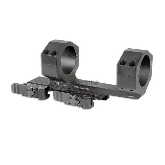 Midwest Industries 34mm QD 1.4" Offset Scope Mount - Black