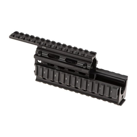 Leapers AK47 Quad Rail Handguard - Black