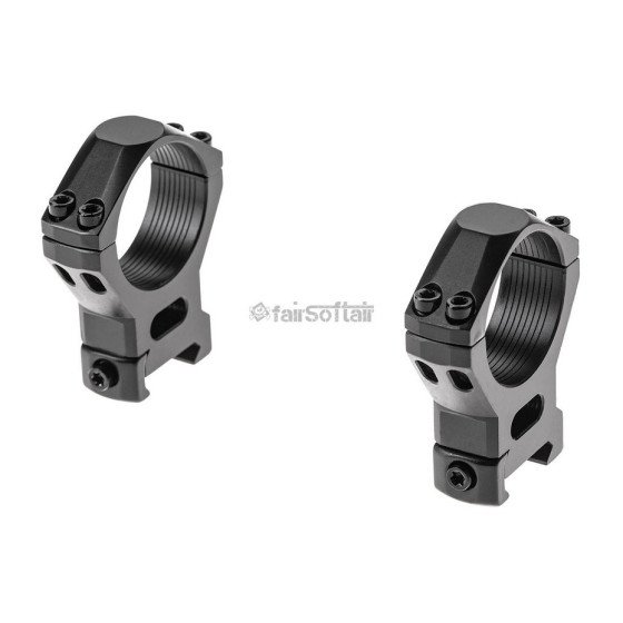 Leapers 34mm High Profile Steel Picatinny Rings - Black