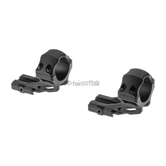 Leapers ACCU-SYNC 30mm High Profile 37mm Offset Picatinny Rings - Black