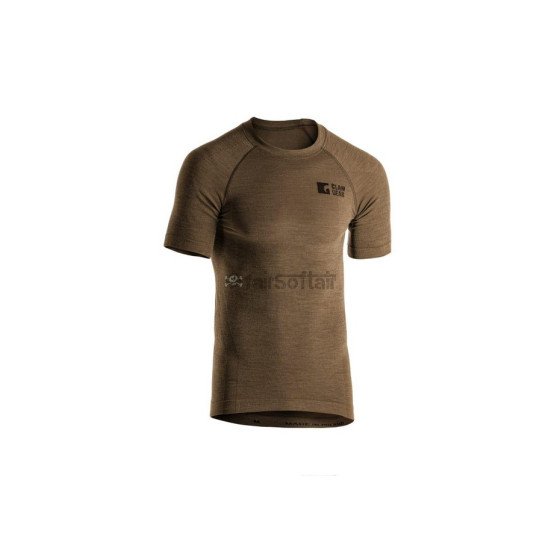 Clawgear Merino Seamless Shirt SS - Stonegrey Olive