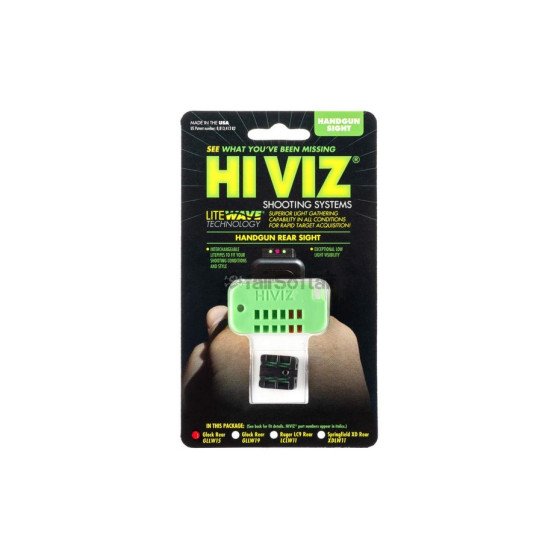 HIVIZ LiteWave Rear Sight for Glock 17/19
