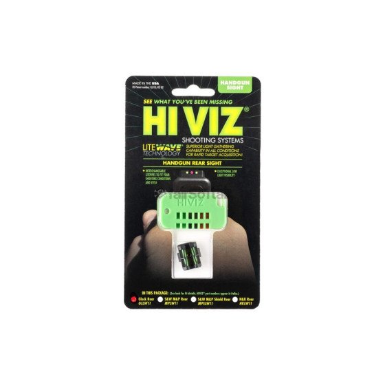 HIVIZ LiteWave Rear Sight for Glock 42/43/48