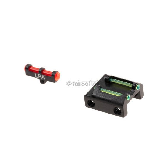 LPA Fiber Optic Sights Set for 6-8mm Shotgun Ribs BSS