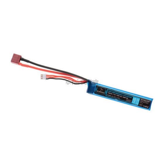 Nimrod Lipo 7.4V 1300mAh 25C Buffer Tube Type T-Plug