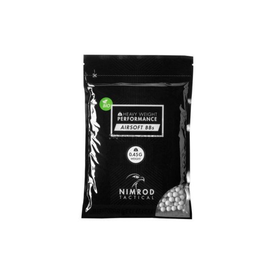 Nimrod 0.45g Bio BB Professional Performance 1000rds Bag - White